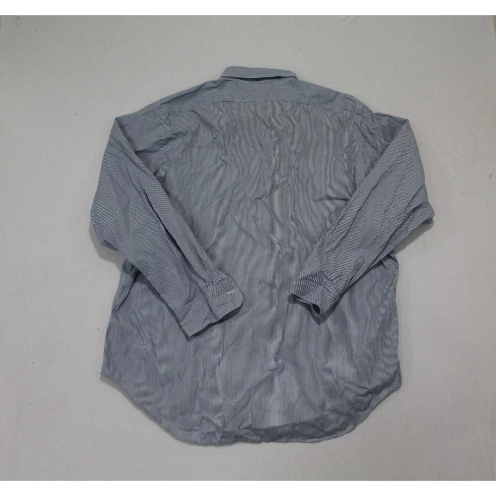 Polo Ralph Lauren Men Blue Shirt Andew Classic Fit  Long Sleeve Size 17